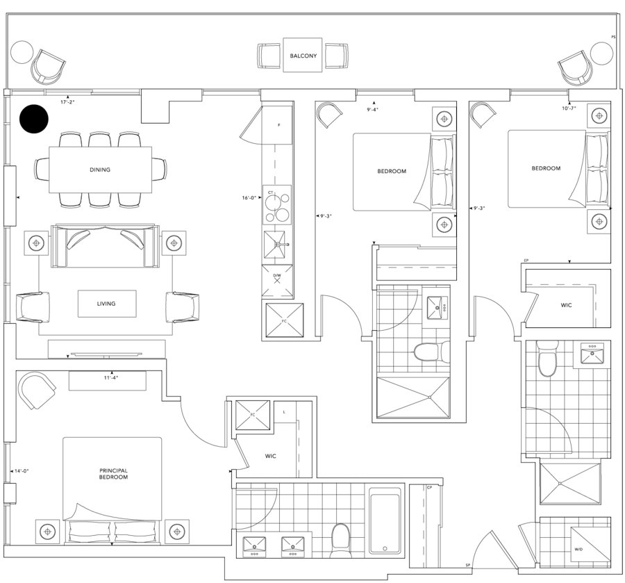 MRKT Condo Suite 3G Floorplan