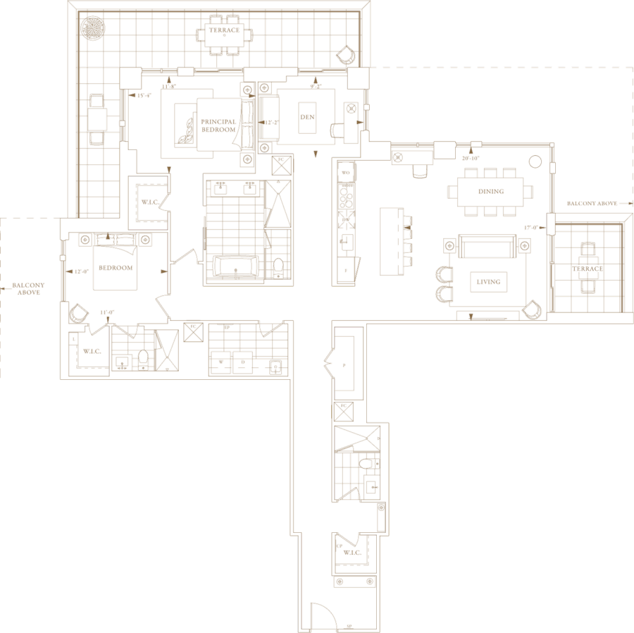 Royal Bayview 418 Floorplan
