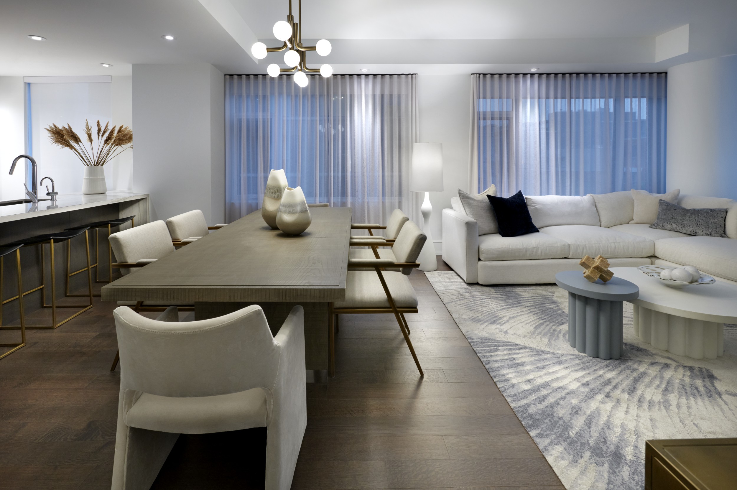 The Well Signature Suite 402 Living and Dining Room