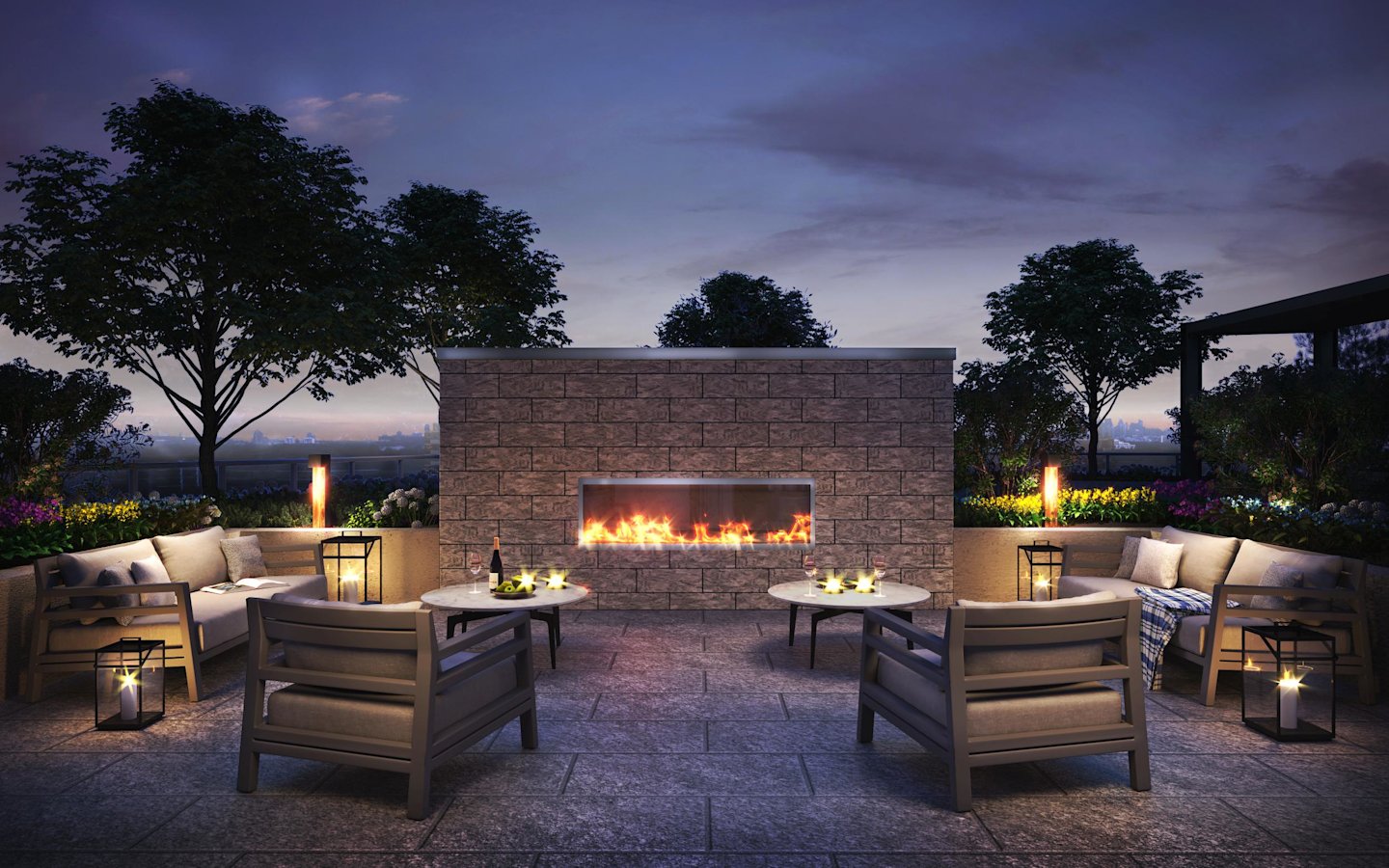 Westerly Terrace Fireplace