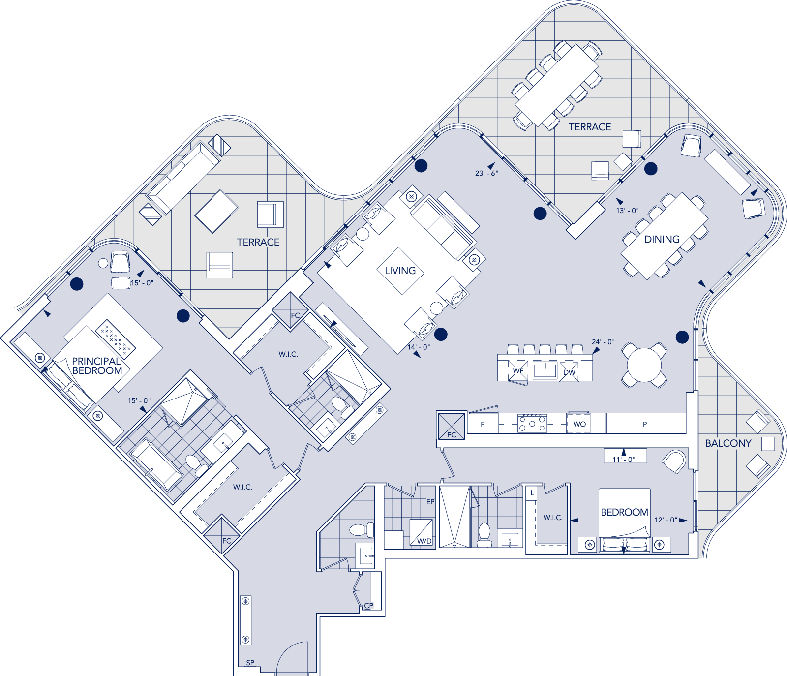 Aqualuna Suite LPH22 Floorplan