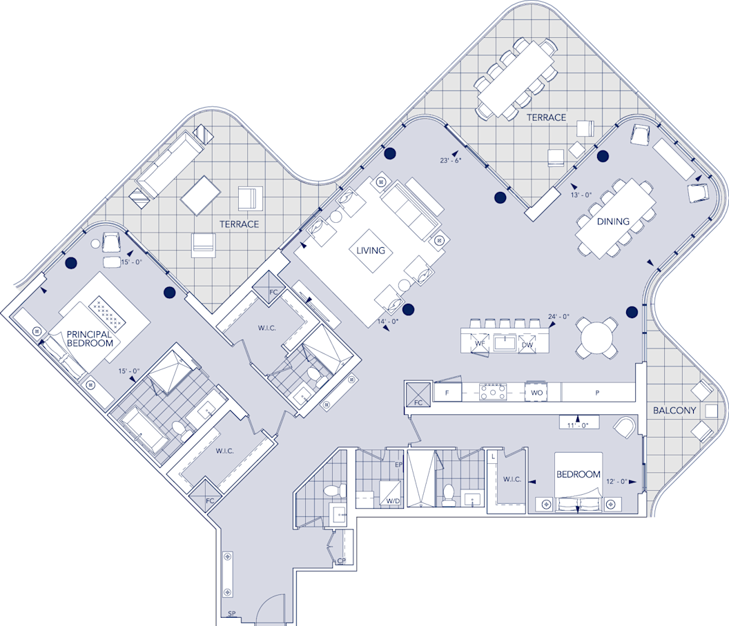 Aqualuna Suite LPH22 Floorplan