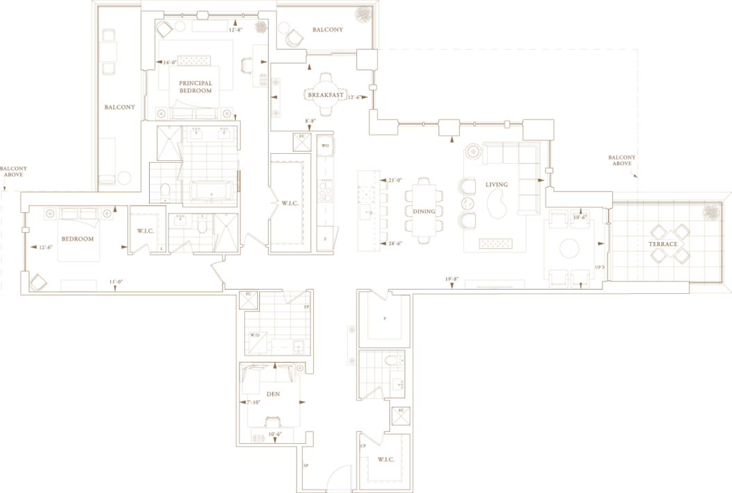 Royal Bayview Suite 217 Floorplan