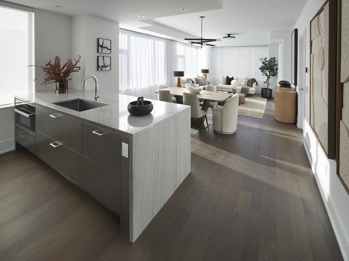 The Well Signature Suite 410 Kitchen and Dining Room