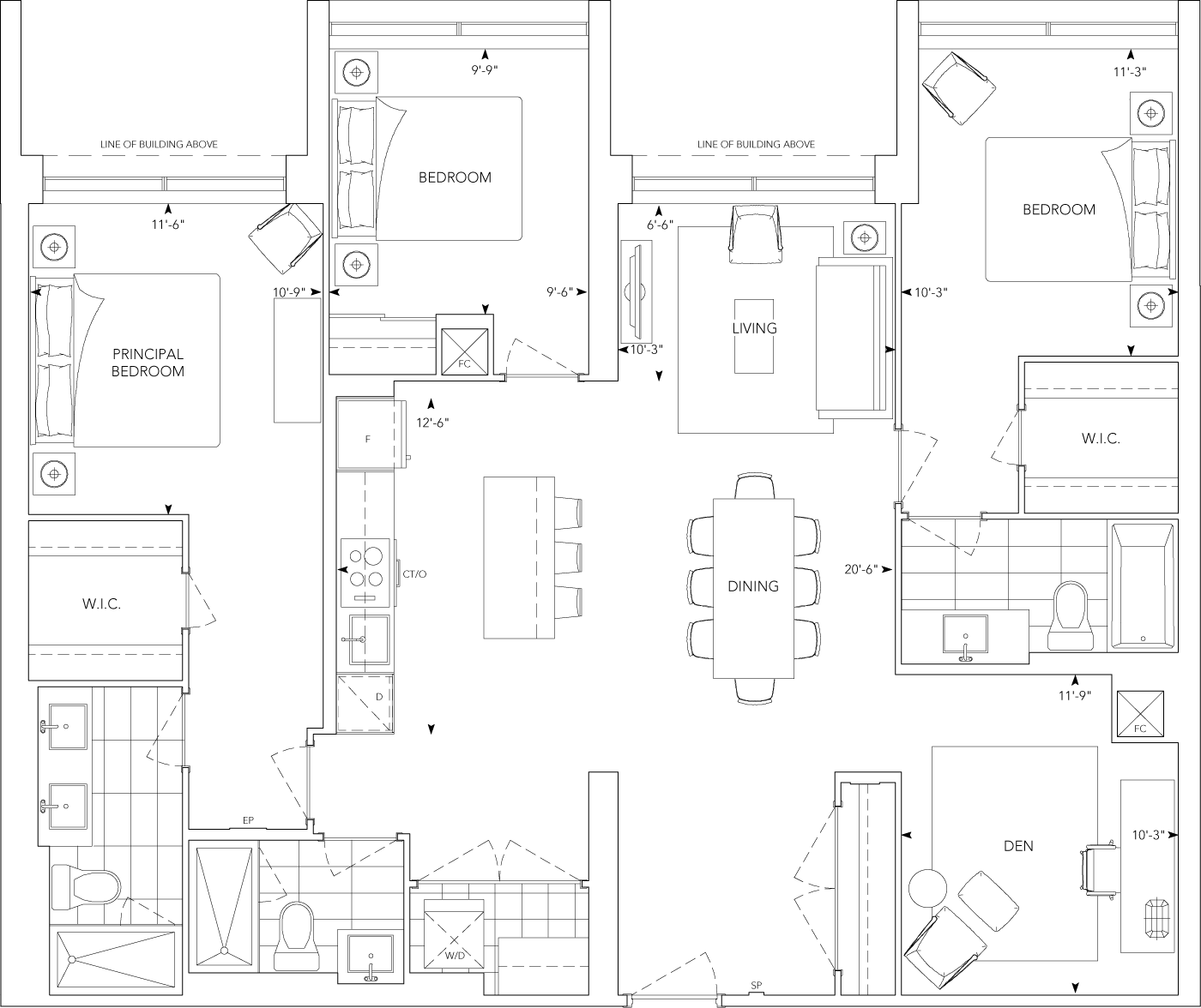 Auberge On The Park Suite 222 Floorplan