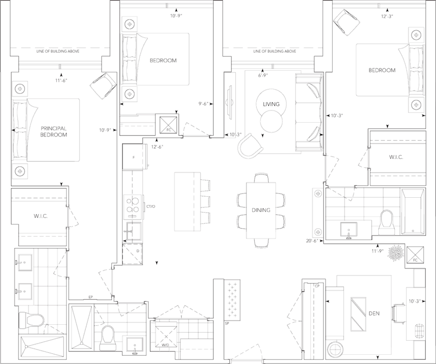 Auberge On The Park Suite 222 Floorplan
