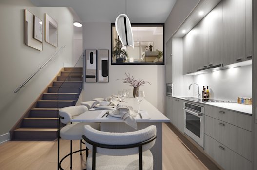 MRKT Suite 315 Kitchen and Stairs