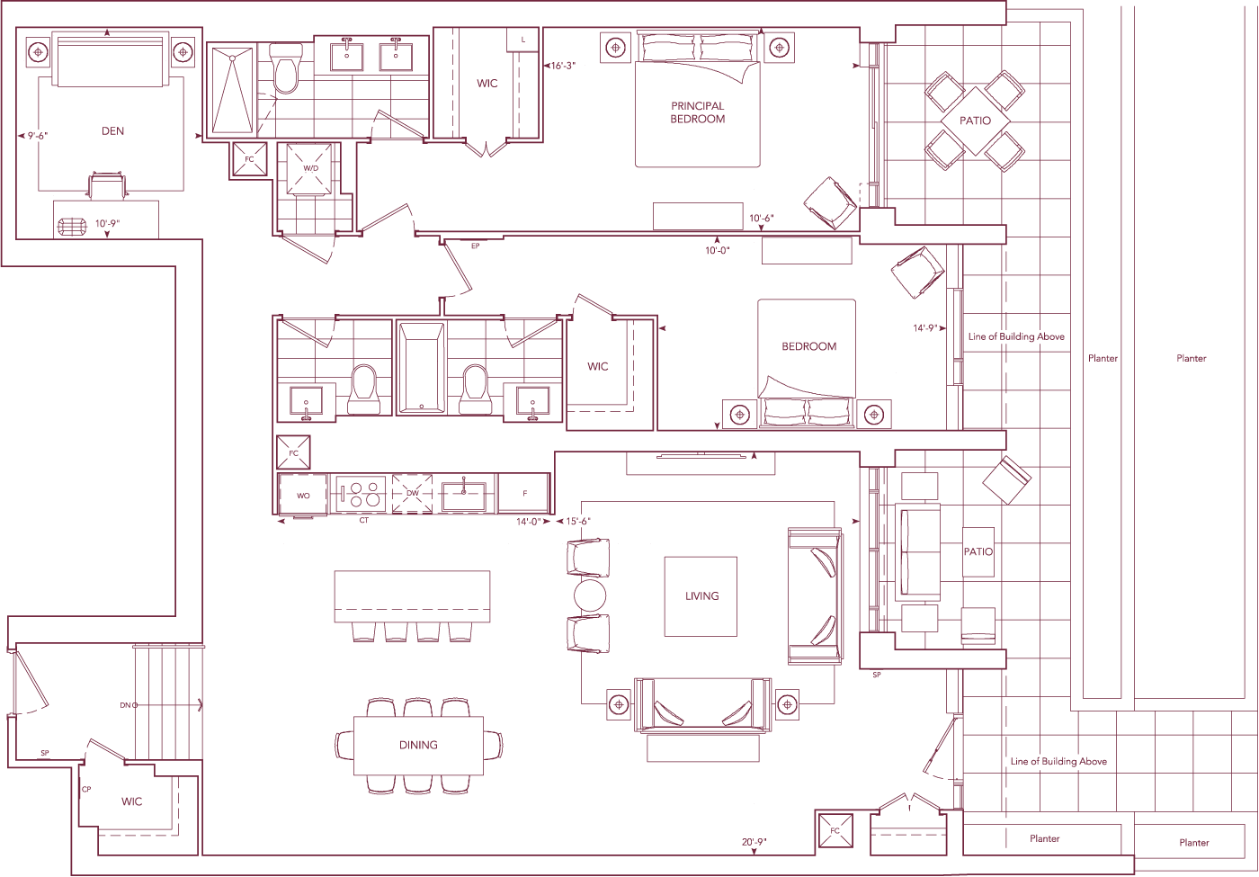 Chateau Suite PL01 Floorplan