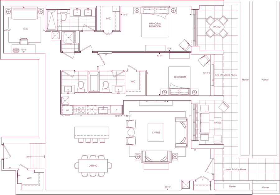 Chateau Suite PL01 Floorplan