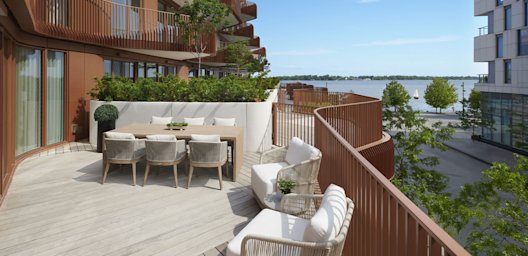 Aqualuna at Bayside Toronto Suite 217 Terrace