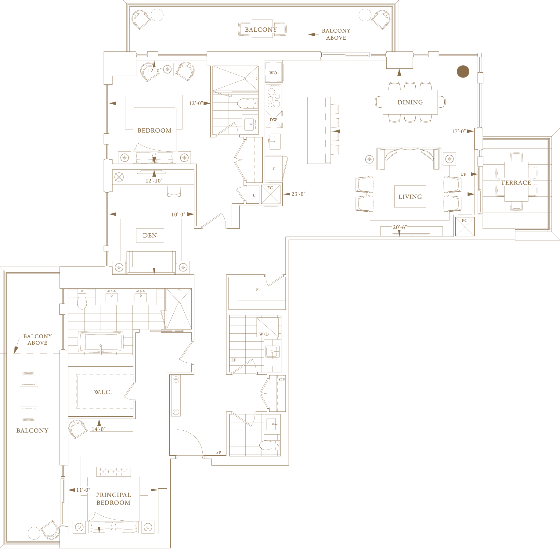 Royal Bayview Suite 703 Floorplan