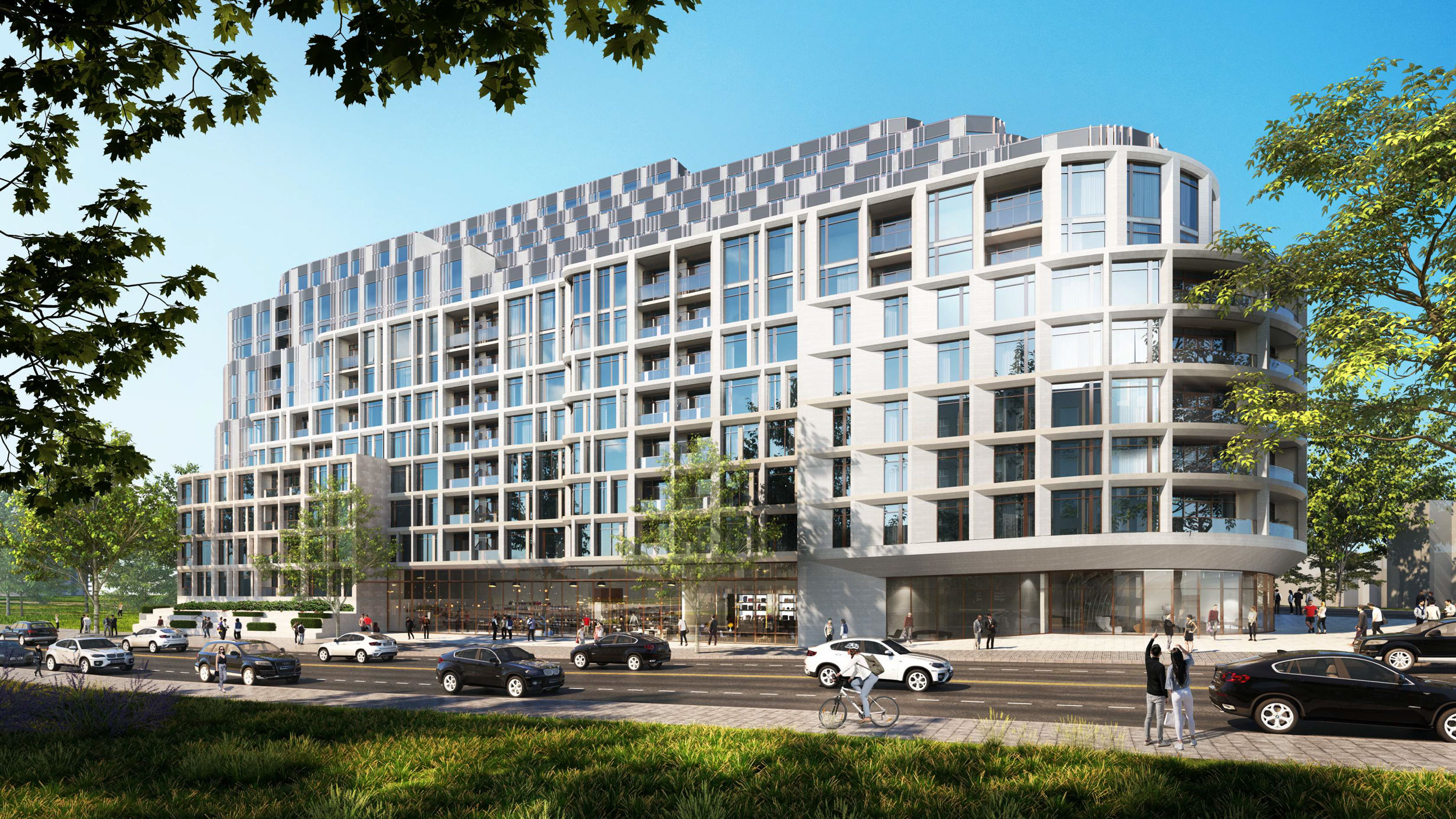 South of Bloor Street West at Montgomery Road Looking Northwest