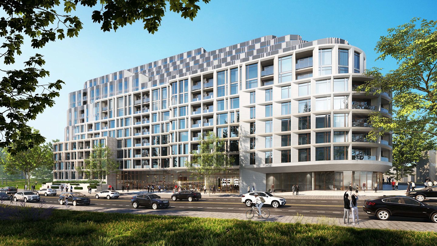 South of Bloor Street West at Montgomery Road Looking Northwest