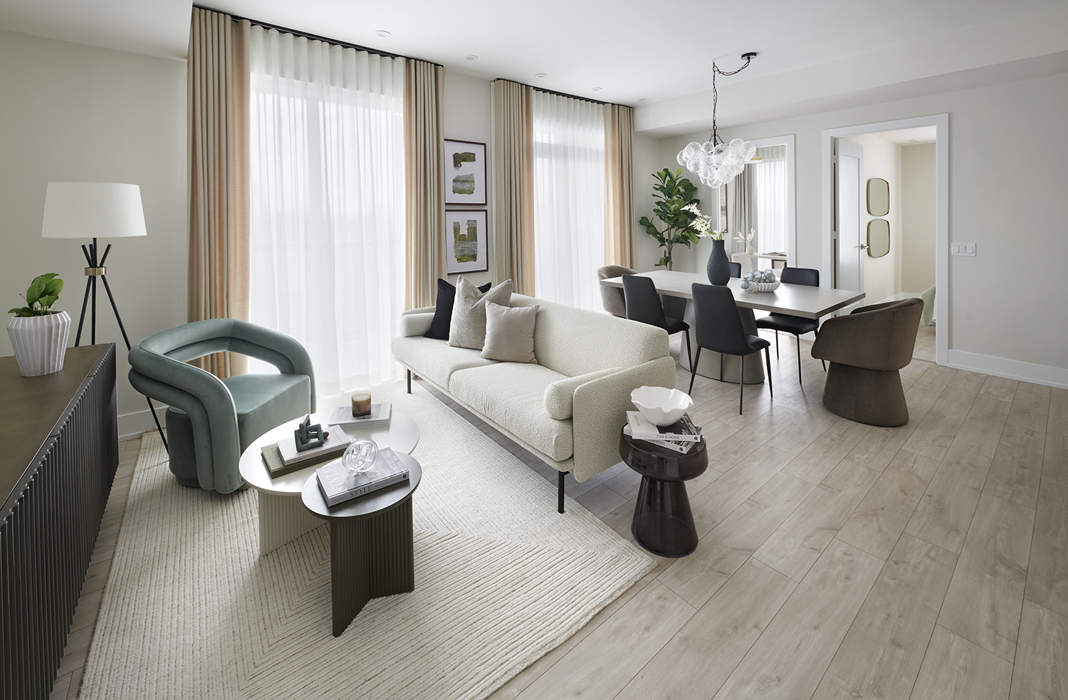 The Dupont Suite 329 Living and Dining Room