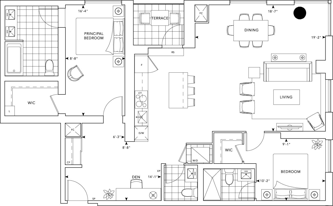MRKT Suite 201 Floorplan