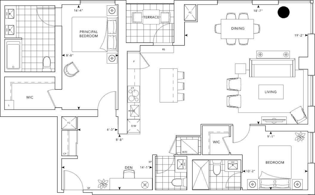 MRKT Suite 201 Floorplan
