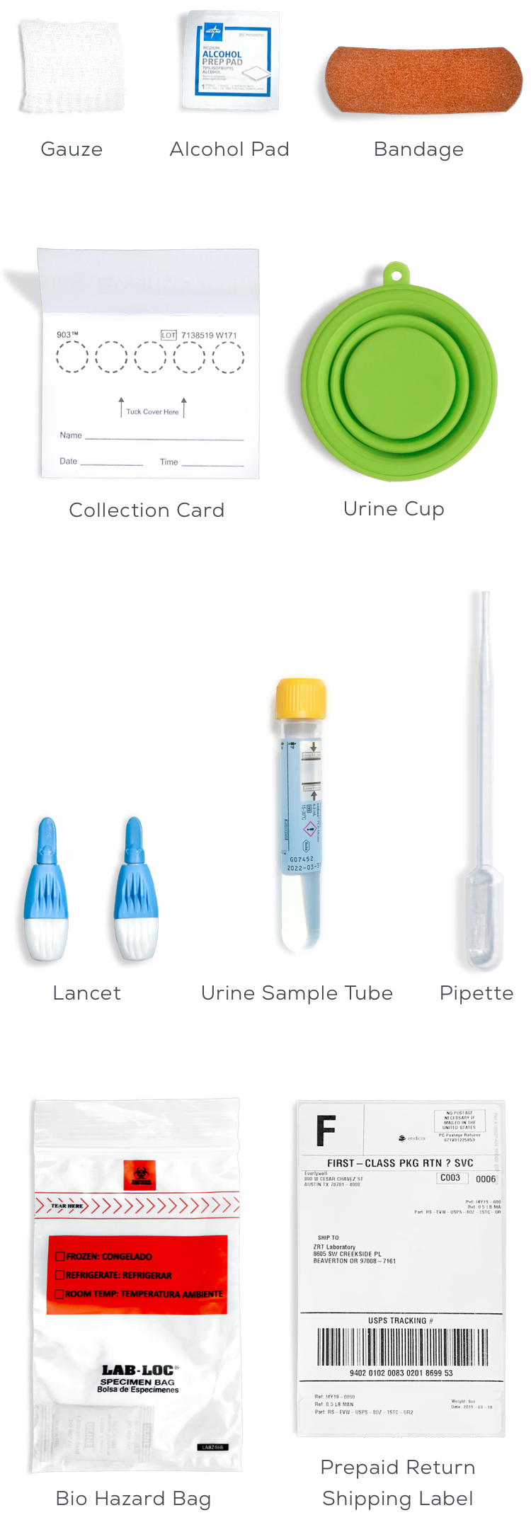 What's In The Box - Saliva and Urine Test, Mobile