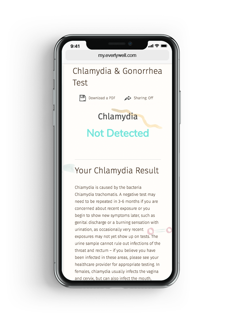 At Home Chlamydiagonorrhea Test Completely Private Everlywell