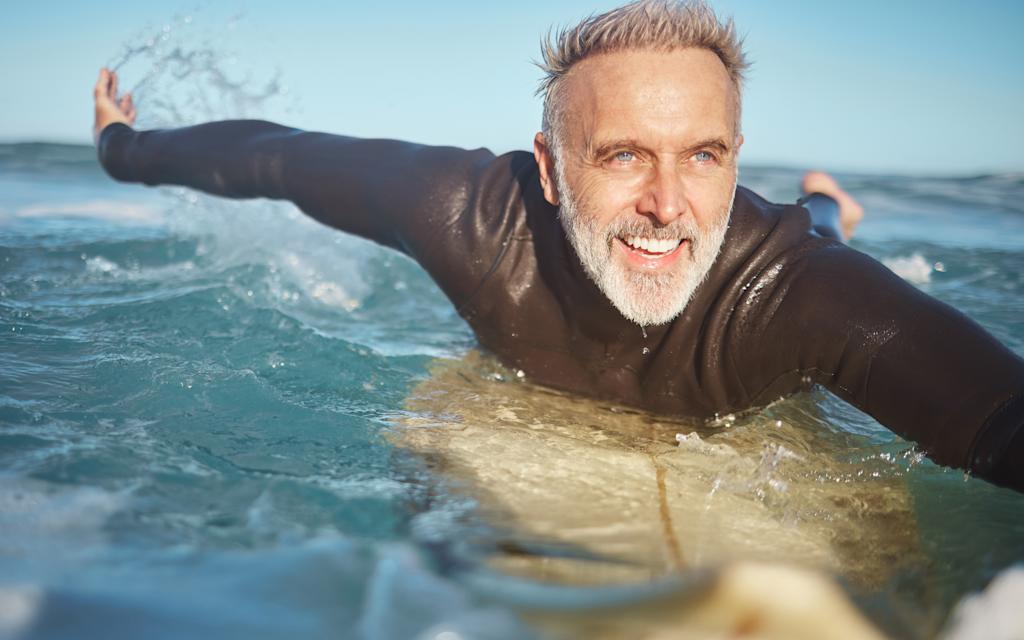 Man surfing