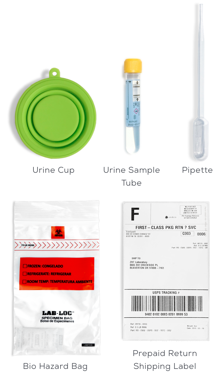 What's In The Box - Urine Tube Test, Mobile - Chlamydia & Gonorrhea, Trichomoniasis