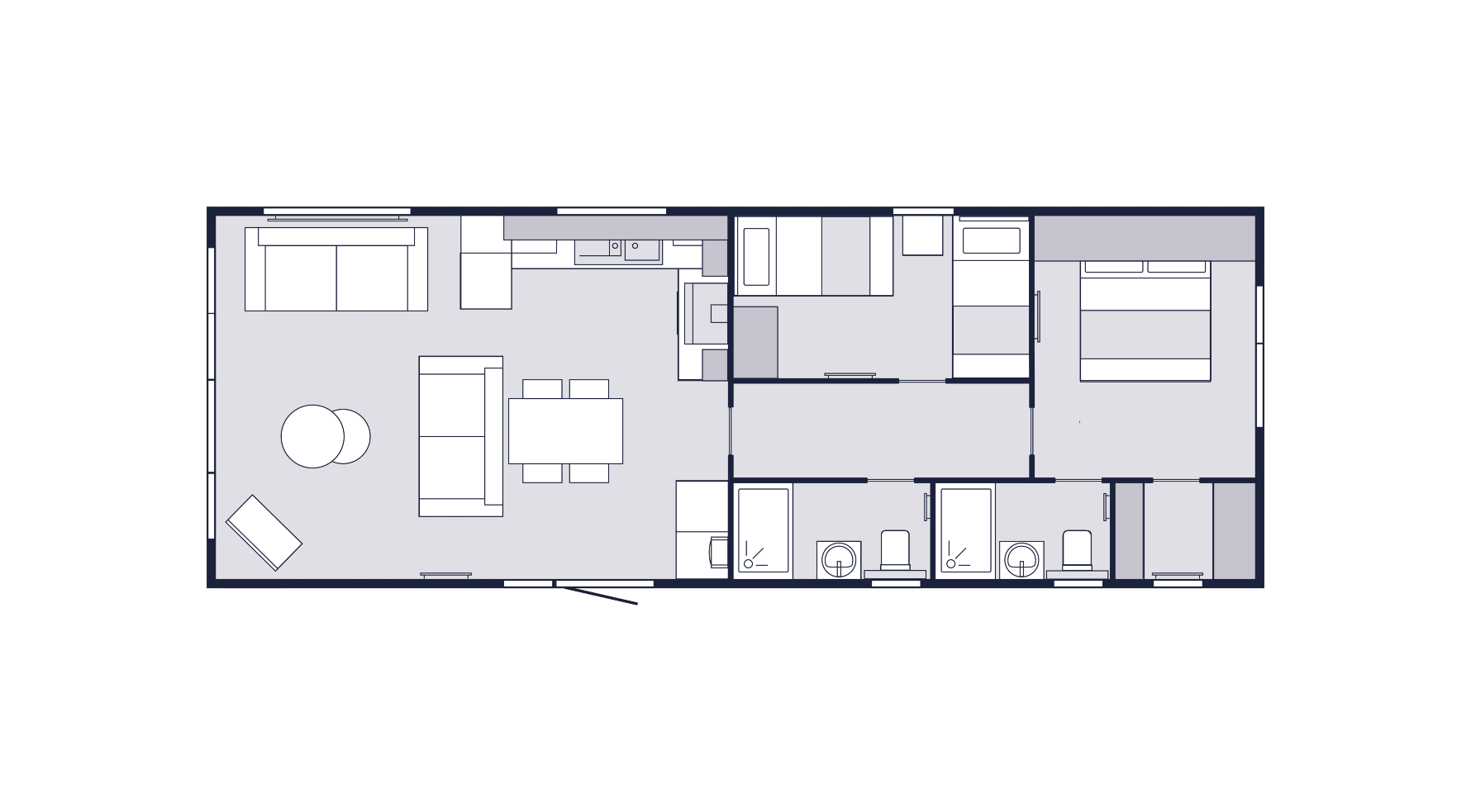 caravan's floorplan