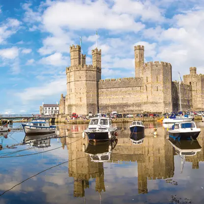 region north wales places to visit Caernarfon Castle