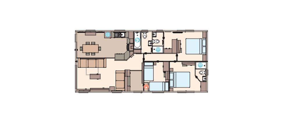 caravan's floorplan