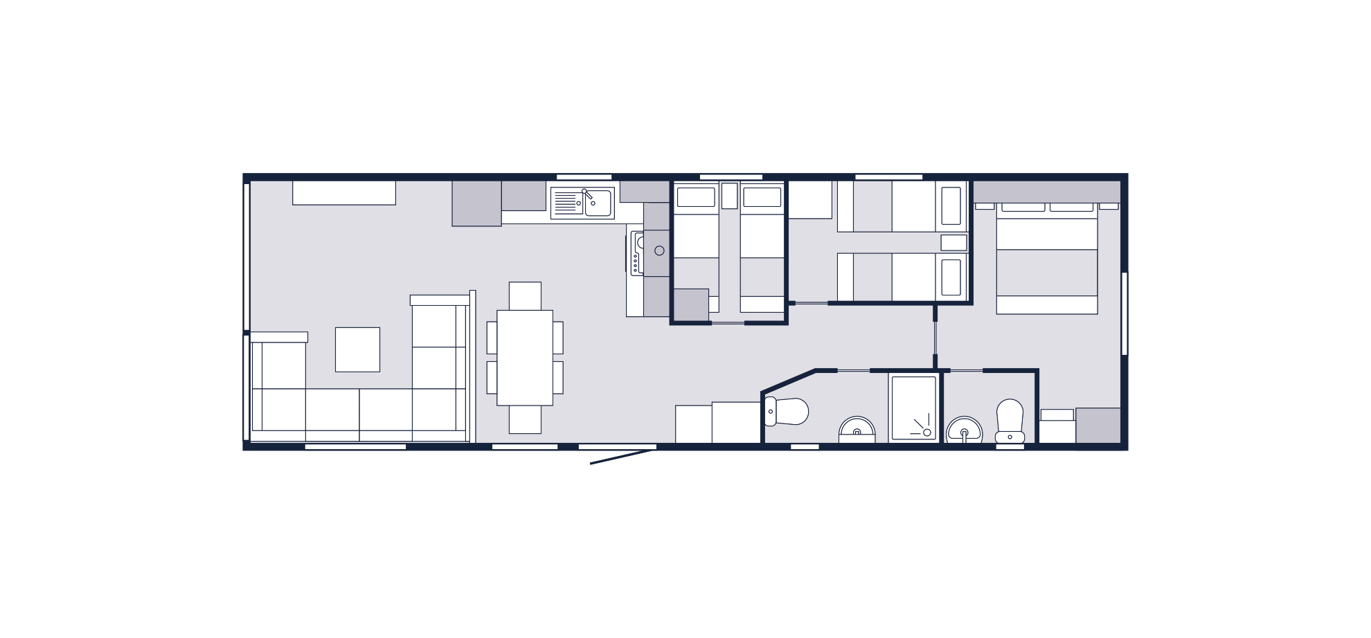 caravan's floorplan