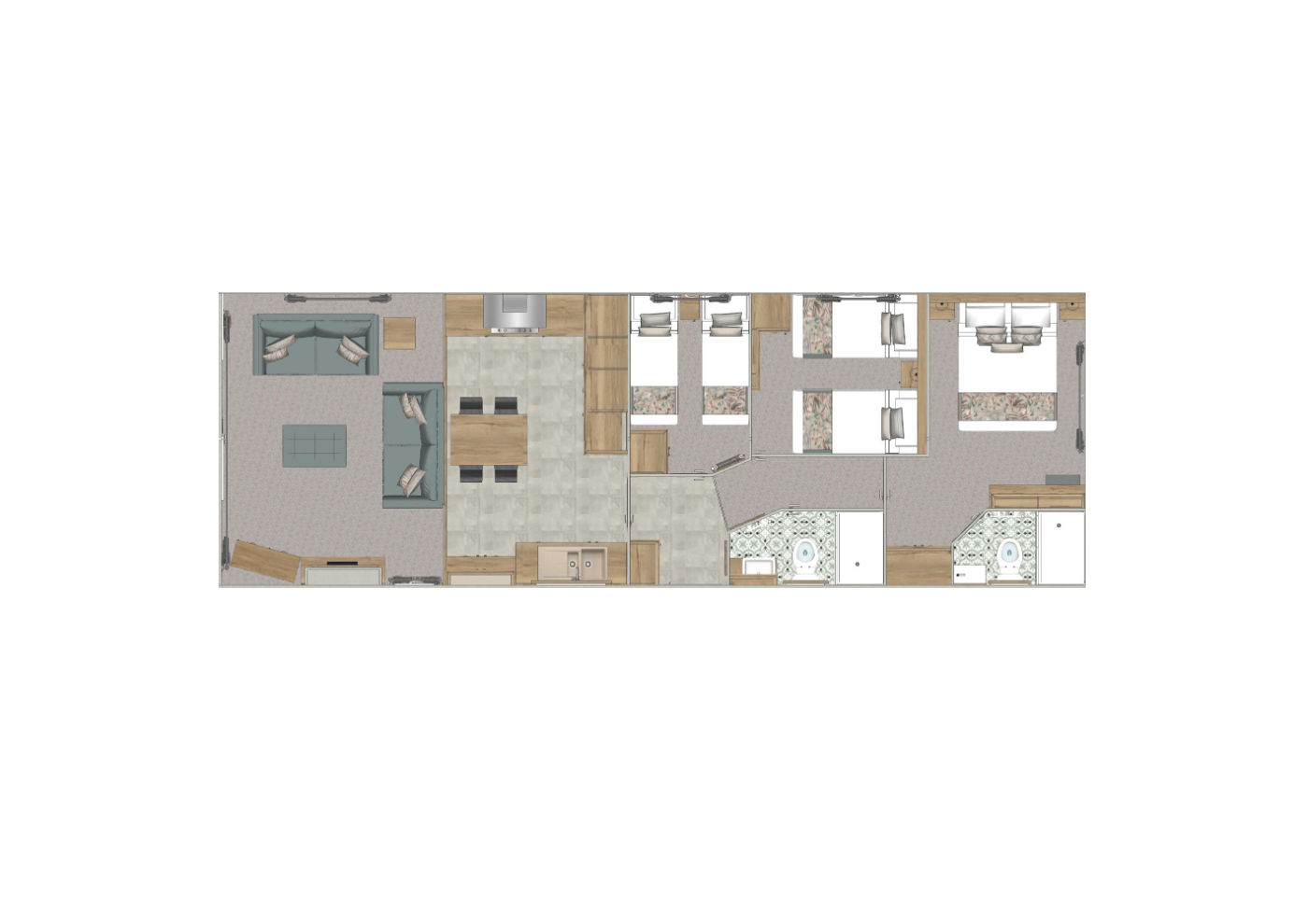 caravan's floorplan