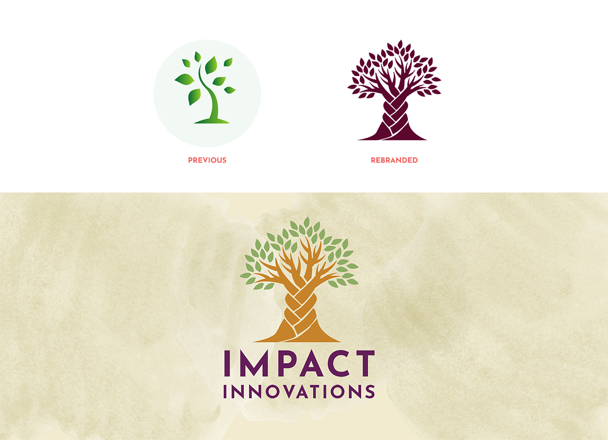 Impact Innovations - Logo Before and After
