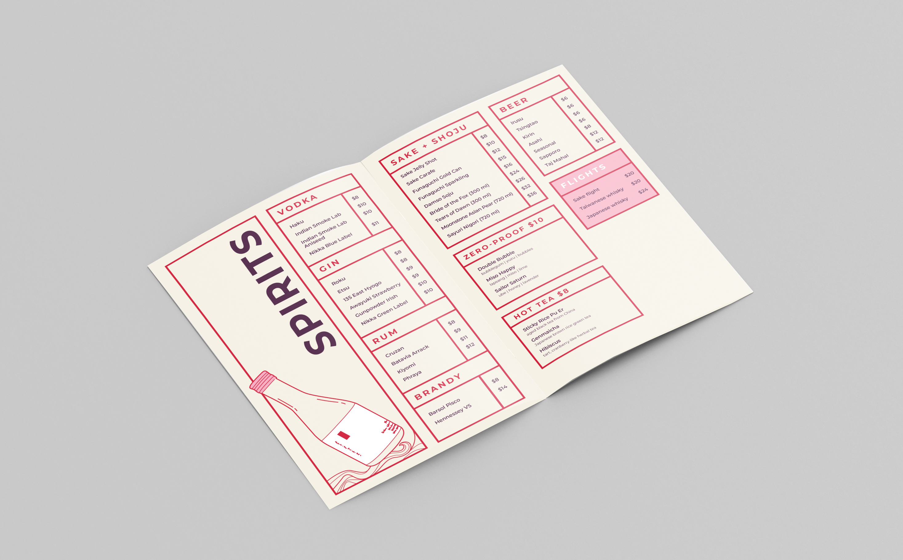 Good Fortune Co. - Menu Spirits