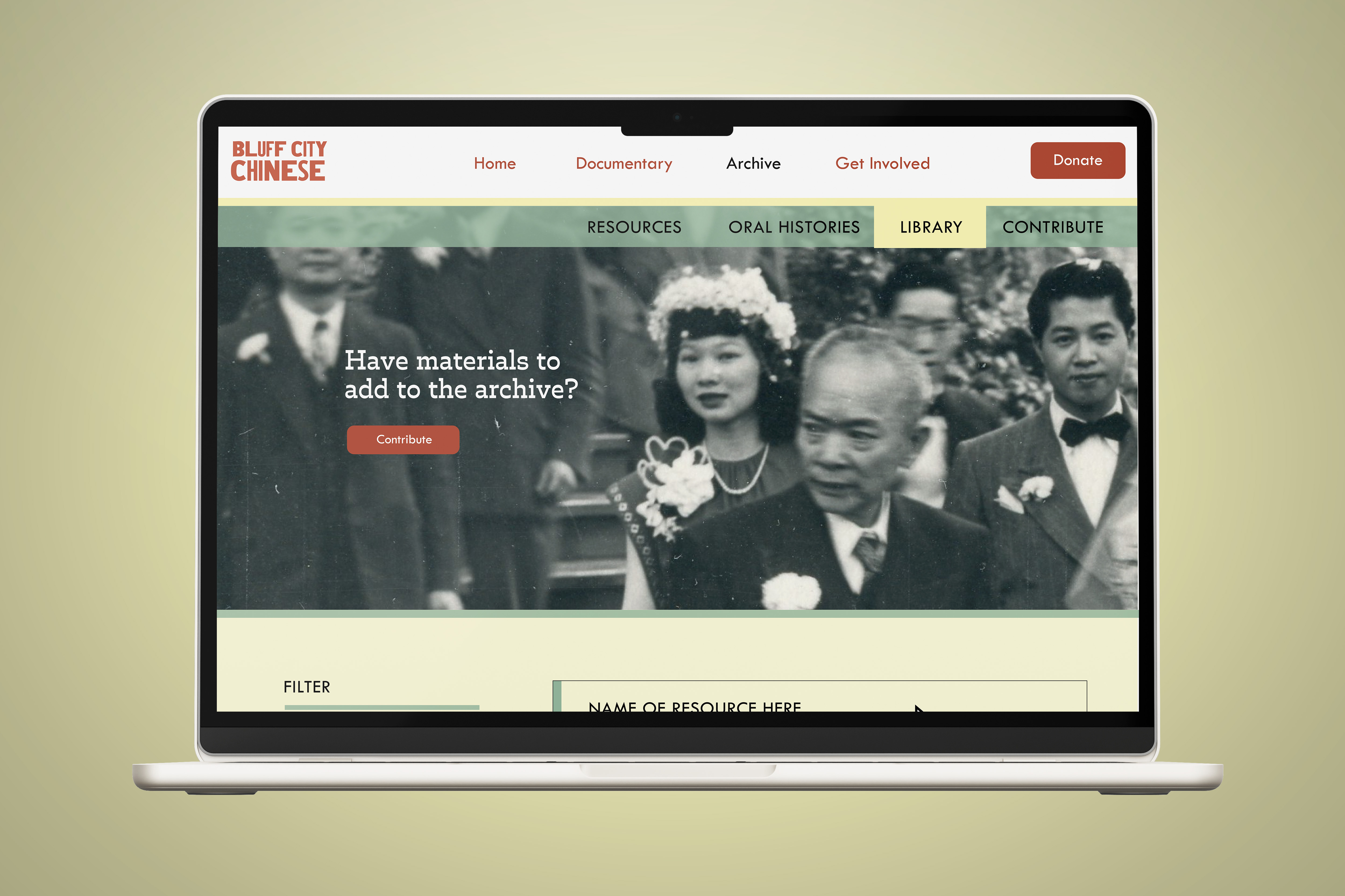 Bluff City Chinese - Archive Web Mockup 1