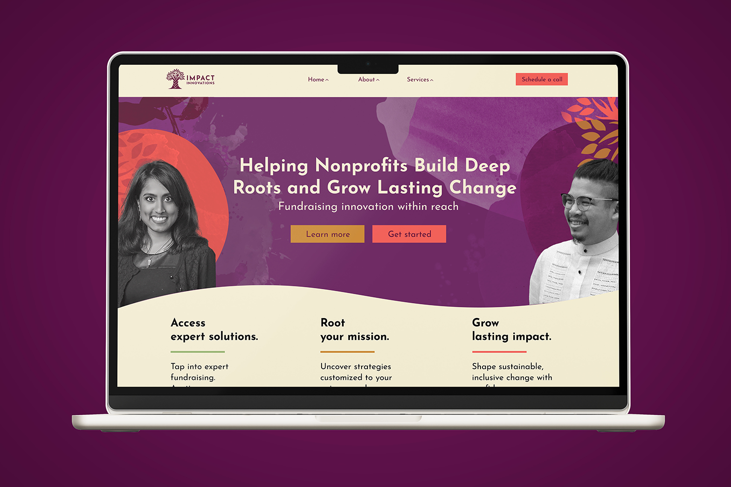 Impact Innovations - Website Mockup