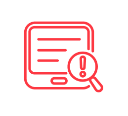 Service highlight icons for Verify the results for accuracy and file defects