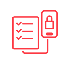 Service highlight icons for Draft and share Application Security Testing report with recommendation GO/NO-GO