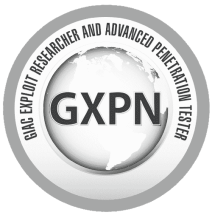 GXPN GIAC Exploit Researcher and Advanced Penetration Tester Logo