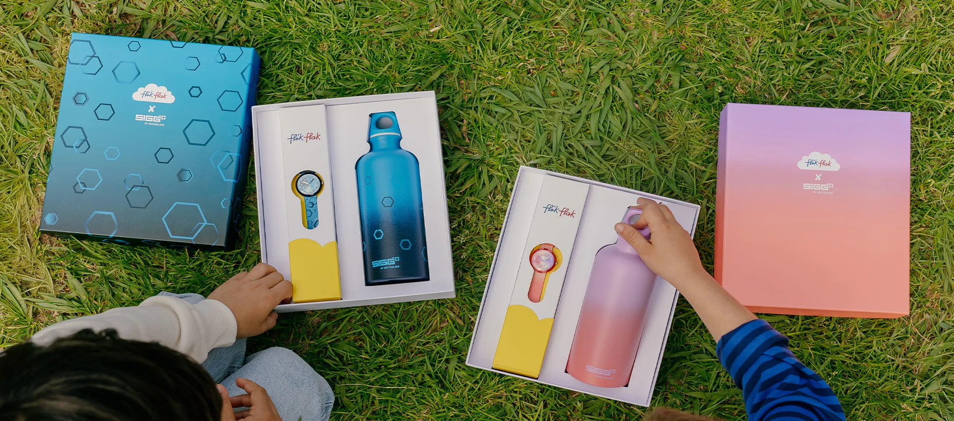 Our Flik Flak x SIGG collection: for little adventurers with an unquenchable thirst for fun
