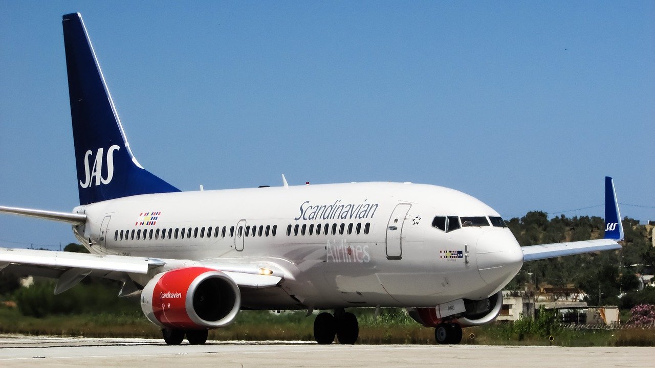 SAS Scandinavian Airlines airplane