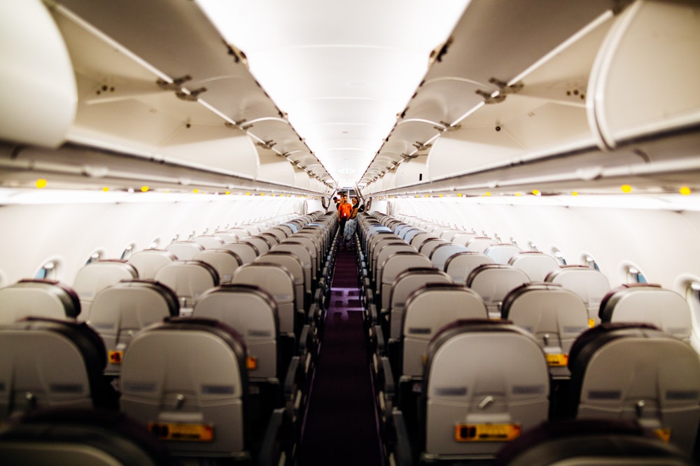 An empty airplane