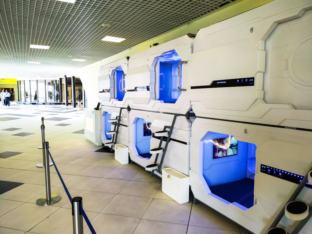 mexico city airport sleeping pods