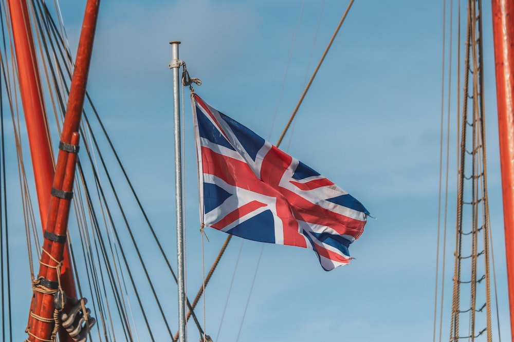 UK flag on a mast