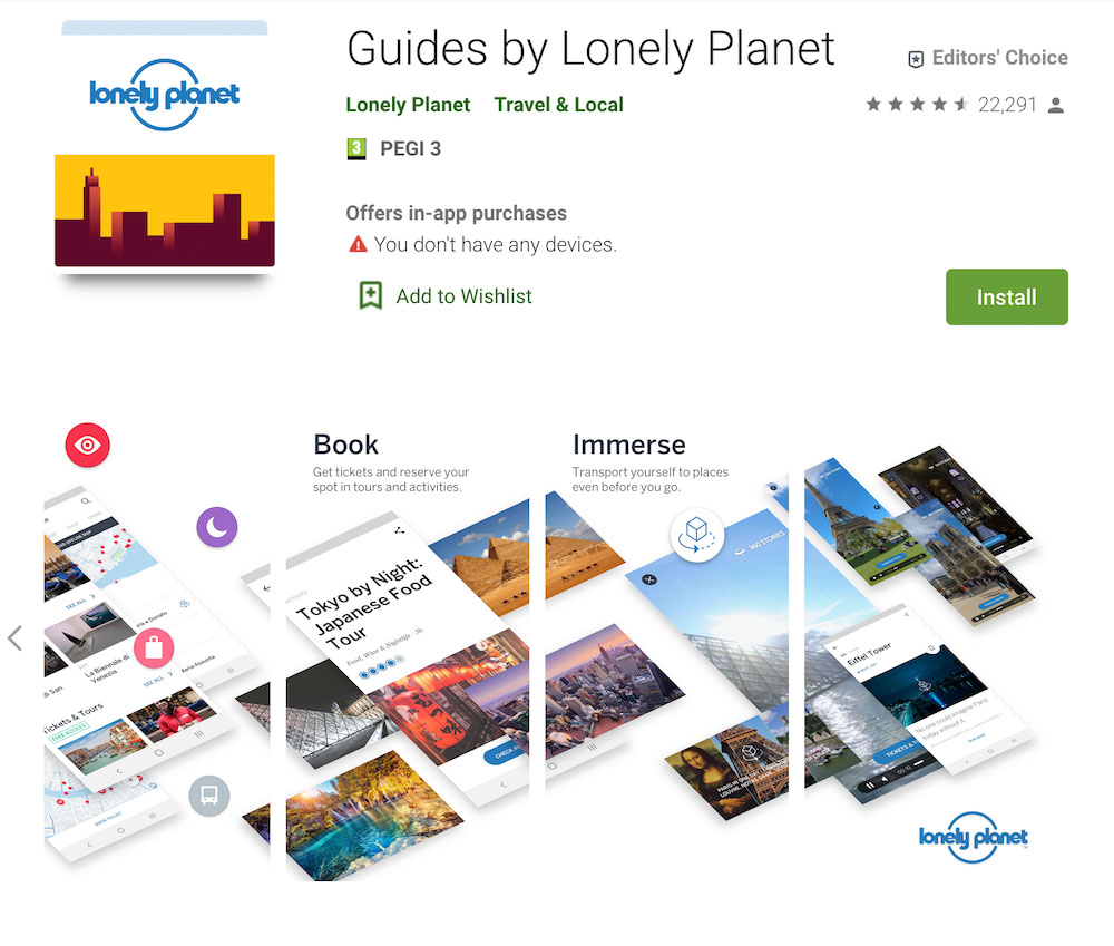 Lonely Planet screenshot