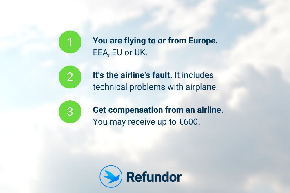 UK/EU flight delay compensation Claim online Refundor