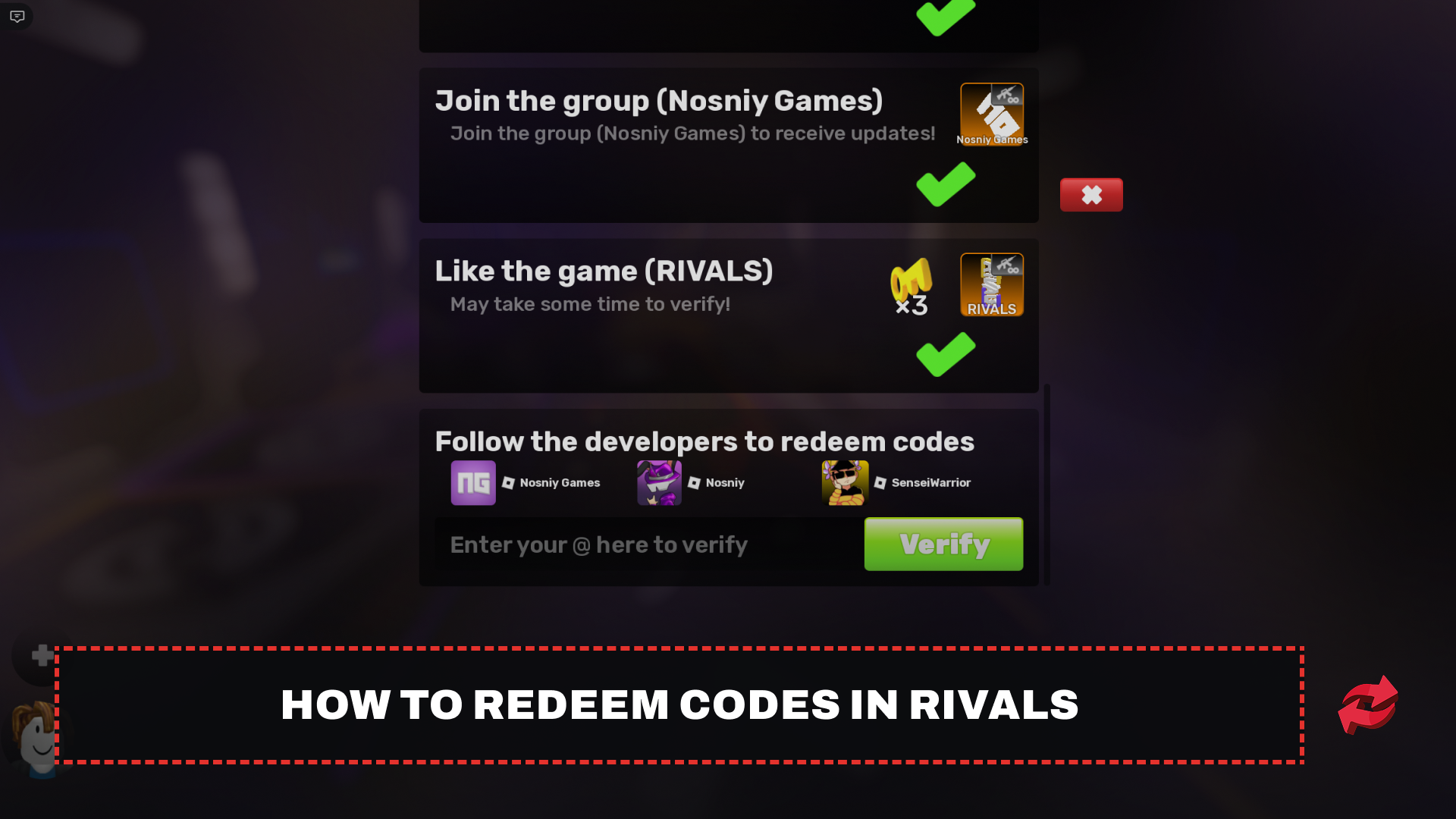 Rivals code redemption window