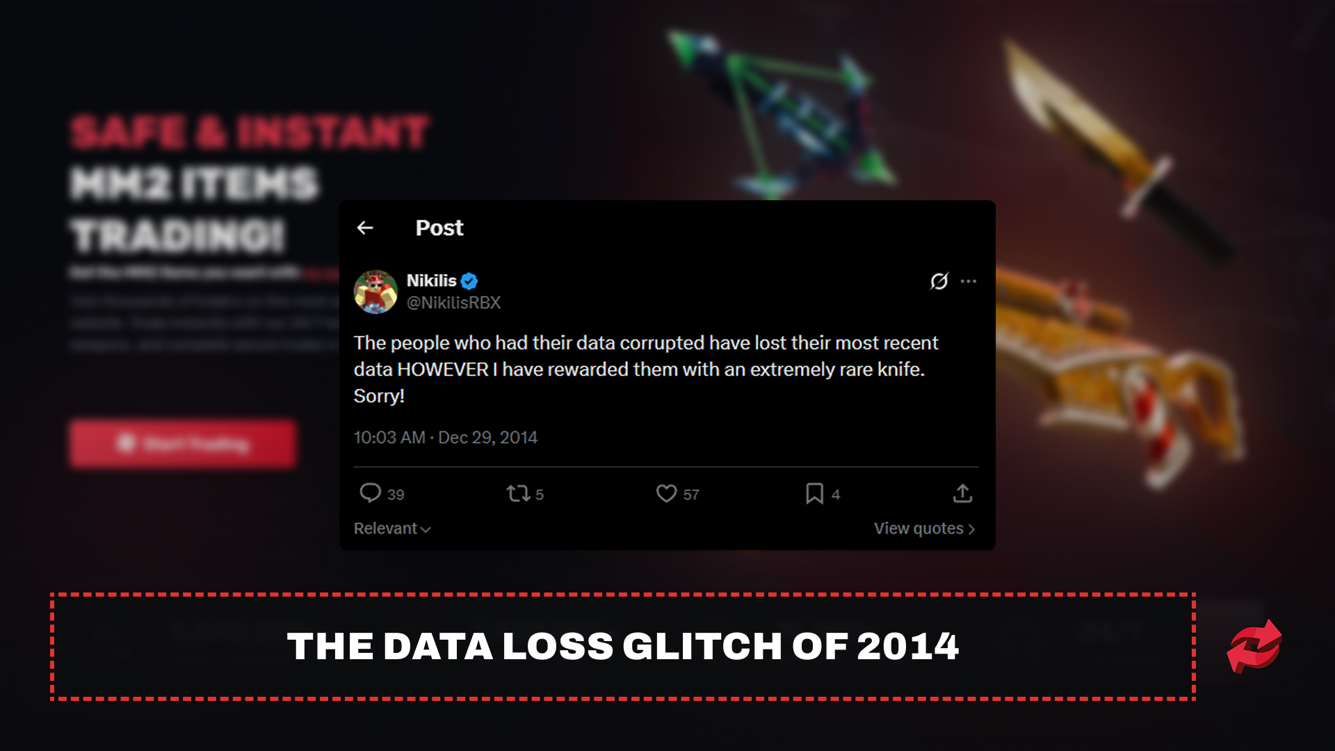 The Data Loss Glitch of 2014