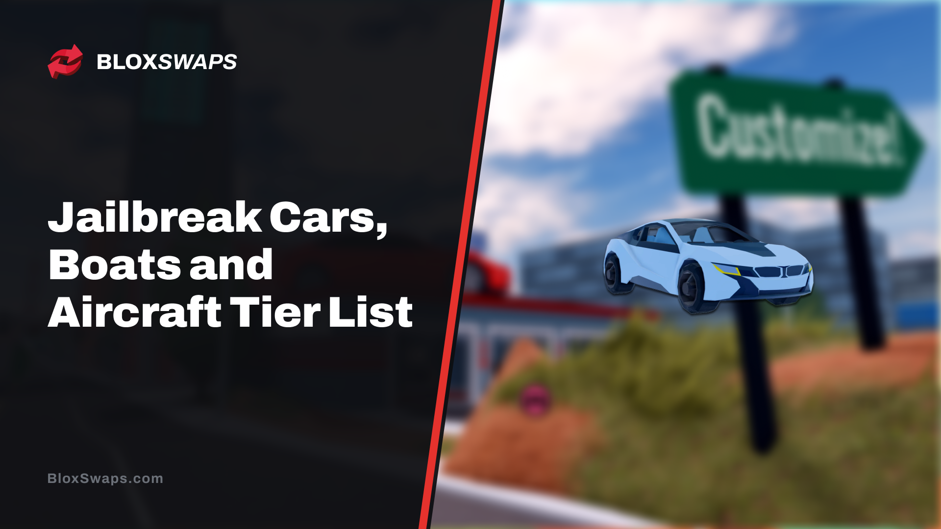 Jailbreak Cars, Boats and Aircraft Tier List