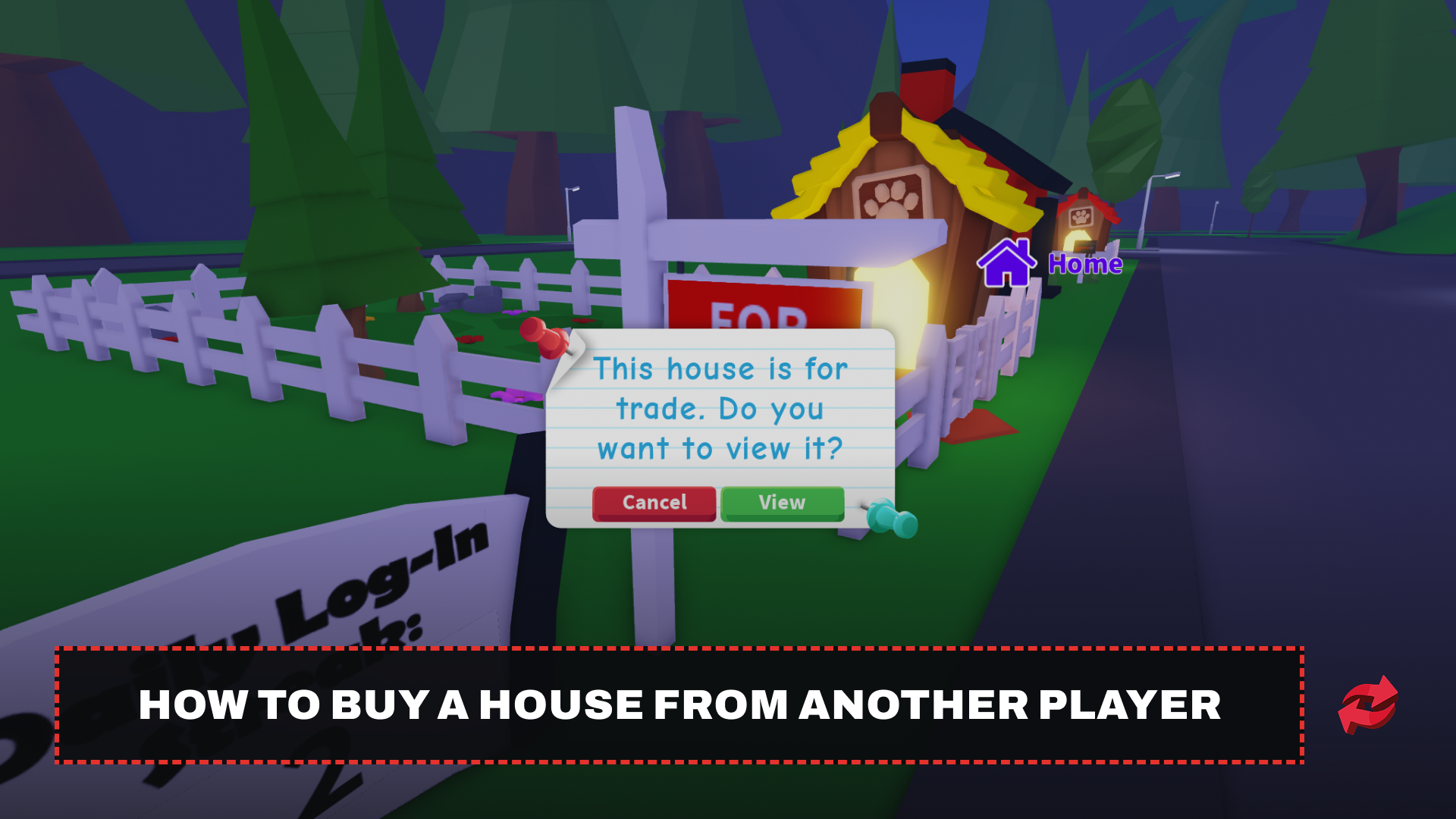 How to Buy a House From Another Player
