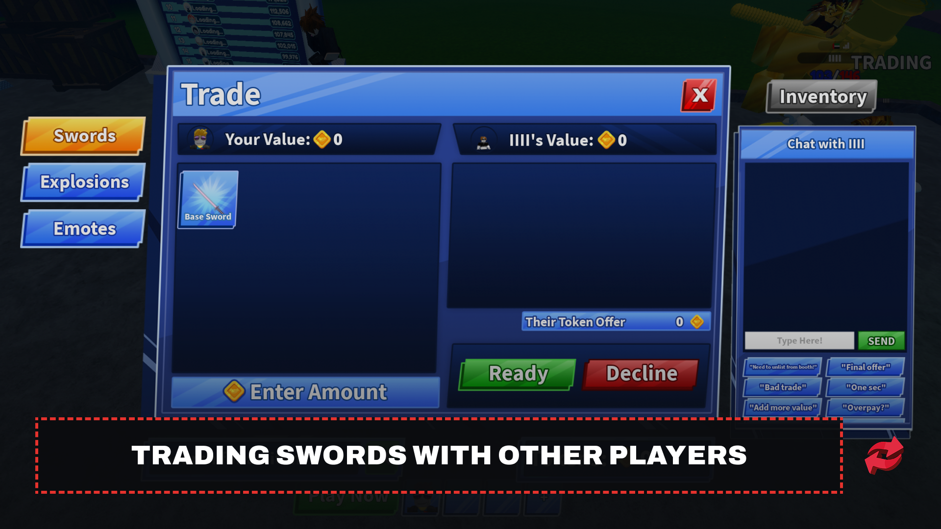 Blade Ball Trade Window