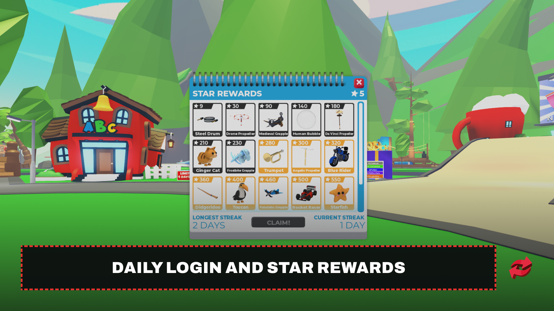 Daily Login and Star Rewards